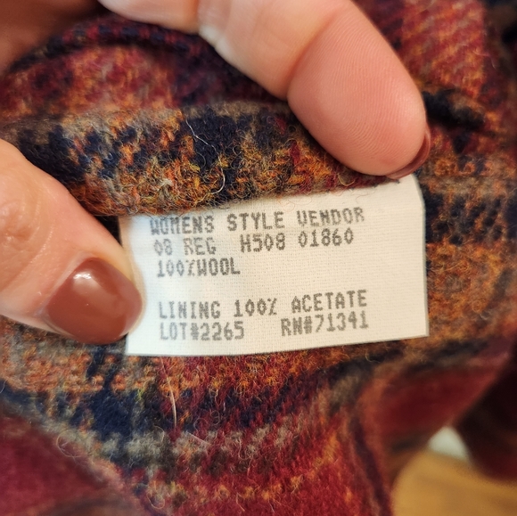 Vintage L.L. Bean 100% Wool Oxford Academia Blazer Size 8 - Picture 6 of 7